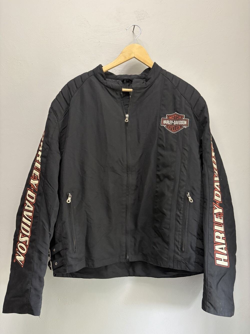 Harley Davidson Complete Functional Nylon Riding Jacket Men's XL Biker (0118)
